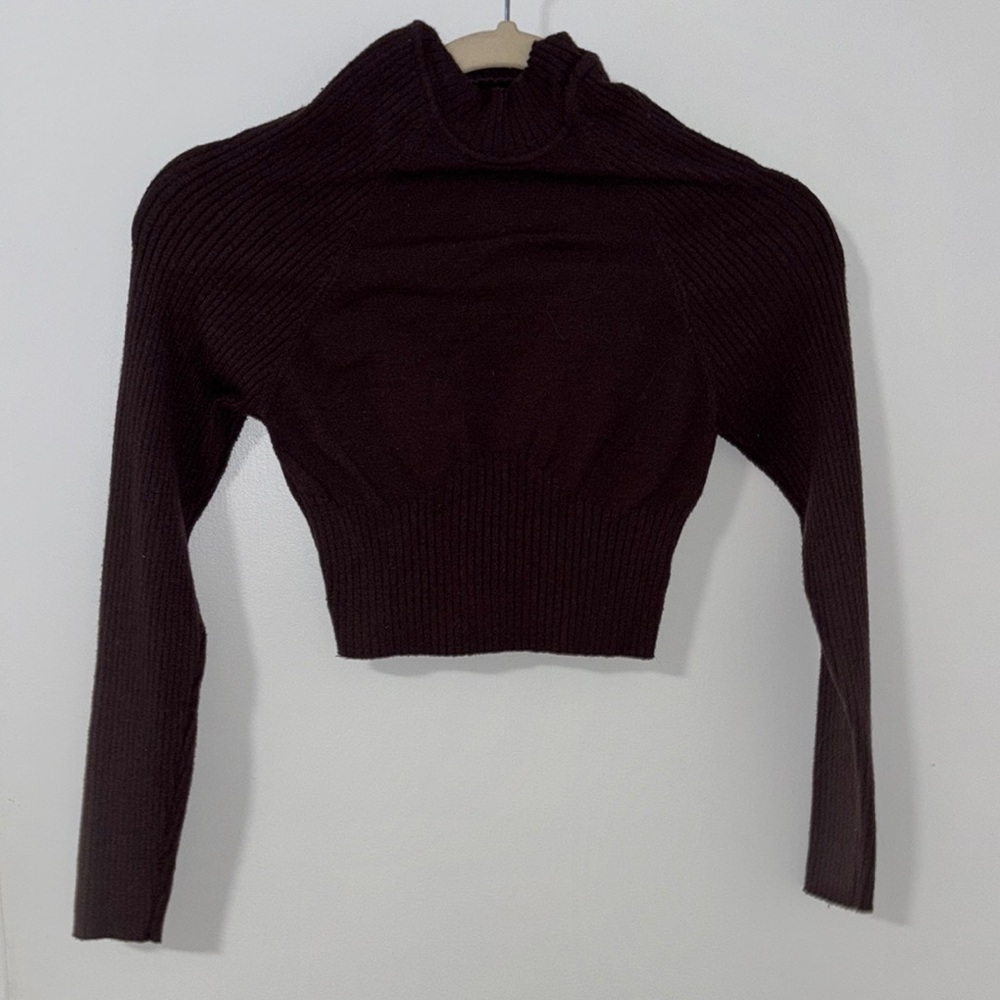 Elegant Brown Women's Sweater